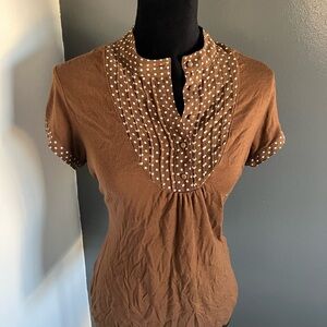 INC International Concepts Brown Blouse